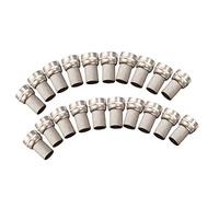 Kueohse 20Pzs Macho Conector de Cable Coaxial Torcido de Tipo F RG6 de CCTV