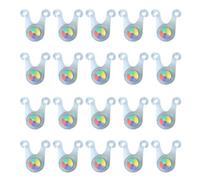 Kueohse 20X Protector de Luz de Cuerda para Tienda de Campaña, Lámpara Colgante, Linterna Pequeña LED para Acampar Al Aire Libre, Luz de Seguridad de Advertencia de Pesca, Multicolor