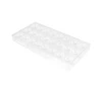 Kueohse 24 agujeros medio chocolate forma policarbonato chocolate barra molde medio caramelo fabricante molde moldes para hornear