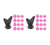 Kueohse 24 Uds. Clavos para Zapatos de Fútbol, Tacos para Botas de Fútbol, Tornillo Roscado M5, 7mm, 10mm, Pernos de Repuesto Antideslizantes, Color Rosa