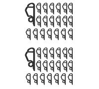 Kueohse 240X Mini para Canalones Clips de Luz NavideñA para Exteriores Clips para Colgar Luz para Fiestas Decoraciones NavideñAs Cadena de Luces Negro