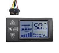 Kueohse 24V-60V S861 LCD Ebike Display Tablero para Panel de Control del Controlador BLDC de Bicicleta EléCtrica (Enchufe SM 6PIN)