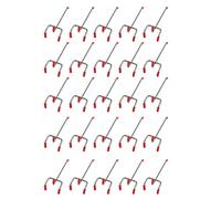 Kueohse 25 Piezas 100Mm Tablero De De Listones Clavija De Tienda De Exhibicion Al por Menor De La Pared Colgar Apto Casa Percha Cromo Metal 1-1.5Kg Cargo