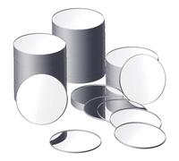 Kueohse 25 Piezas de Espejo Redondo AcríLico de TamañO Mini, Adhesivo, Espejo Redondo PequeñO, Azulejos de Espejo Artesanales para Manualidades (4 Pulgadas de DiáMetro)