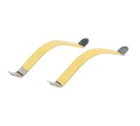 Kueohse 2Pcs Separadores de Cuerdas de Metal Guitarra Luthier Herramienta para Limpiar DiapasóN Amarillo