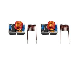 Kueohse 2X 12V 120W Mini ZVS Placa de Calentamiento por InduccióN Flyback Driver Calentador Amplio Cocina de Bricolaje + Bobina de Encendido