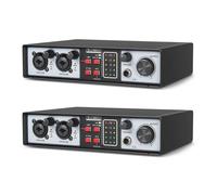 Kueohse 2X 2 en 2 Salidas Interfaz de Audio USB Tarjeta de Sonido de GrabacióN 32 Bits/384 KHZ Tarjeta de Sonido Profesional para GrabacióN de Estudio Phantom de 48 V