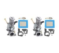 Kueohse 2X 498298 Carburador 491588S 491588 Filtro de Aire para -Stratton 692784 495951 490533 495426 con Junta de BujíA