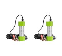 Kueohse 2X 70W DC 12V Luz de Pesca LED 108 LED Cebo Luz de Pesca Sumergible SeñUelo de Tipo de Submarino Buscador de Pesca de Noche Verde