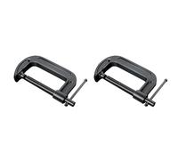 Kueohse 2X Abrazadera G de Alta Resistencia con Abertura, Abrazadera para Carpintería Engrosada Tipo G, Adecuada para Carpintería y Soldadura. 2 Pulgadas
