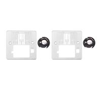 Kueohse 2X Accesorios para Máquinas de Coser del Hogar Placa de Cuello de Aguja Q60D y Estuche de Bobina Kit de Herramientas para Singer 4423 4432 5511