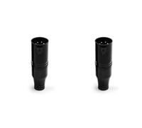 Kueohse 2X Adaptador XLR-4 Macho Balanceado A Hembra de 4,4 Mm. Amplificador. Adaptador XLR de Cuatro Pines A 4,4 mm Chapado en