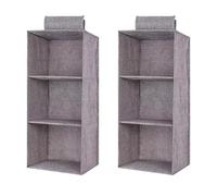 Kueohse 2X Armario Bolsa de Almacenamiento para Colgar CajóN Intermedio Tipo de Perchas de Ropa Soporte Organizador PortáTil para Colgar (3)