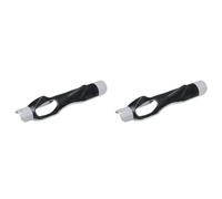 Kueohse 2X Ayuda de Entrenamiento con Agarre de Golf, Manejar de de Golf para Entrenador de Agarre Oscilante, Ayuda para la PráCtica de Mano Izquierda y Derecha, Gris