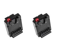 Kueohse 2X BateríA V-Lock de Montaje en V A NP-F F550 F570 F750 F970 Placa Convertidora de BateríA Ficticia D-Tap para Monitor de Luz LED V-Mount