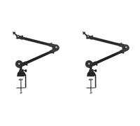 Kueohse 2X Brazo de Soporte para MicróFono de Alta Resistencia, Ajustable y Plegable para Estudio y Presentaciones en