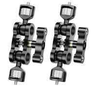 Kueohse 2X Brazo MáGico Articulado TM-5 con Cabezal de Bola Doble para TríPode, Clip para TeléFono, Tornillo de 1/4 de Pulgada para Luz LED, MicróFono para Monitor LCD