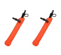 Kueohse 2X Buceo Mini Buceo SMB Colgante Inflable Salchicha de Seguridad Tubo de SeñAl de Superficie para Entusiastas del Buceo Naranja