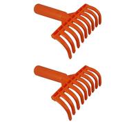 Kueohse 2X Cabezas de Rastrillo para Aceitunas, Rastrillo de 9 Dientes, Pala de Plástico Multiusos, Rastrillo para Recoger Aceitunas, Herramientas de Jardinería, Diámetro Interior de 2,5cm