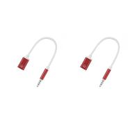 Kueohse 2X Cable Audio Macho de 3,5 mm A Hembra Tipo C, Adaptador Audio para Auriculares con Conector Audio Analógico para Reproductor de MP3, Computadora Portátil, Tableta A