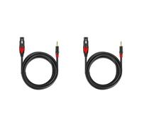 Kueohse 2X Cable de Audio para Micrófono de 3,5 mm A XLR (3 Pines), Cable Hembra A Macho para Mezclador de Audio, Amplificador, Micrófono, Guitarra, Altavoz, 6,5 Pies