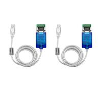 Kueohse 2X Cable Serial USB A 485/422 Convertidor de Comunicación Serial Industrial RS485 A USB UT-890A-N