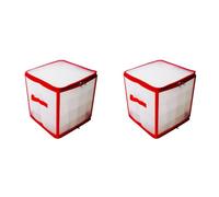 Kueohse 2X Caja de Almacenamiento Adornos, Almacenamiento Bolas Navidad, Organizador Decoraciones para ÁRboles Navidad, Almacenamiento Adornos, Caja de Almacenamiento de Juguetes Divisoria