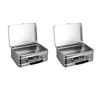 Kueohse 2X Caja de Almacenamiento de Hojalata con Asa, Gran Capacidad, Organizador de Escritorio, Caja de Regalo de Hojalata para Dulces y Monedas. Caja de Hojalata de Hierro.