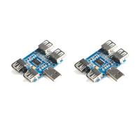 Kueohse 2X Concentrador USB 2.0 de 4 Puertos. Módulo de Expansión USB GL850G para Iluminación USB y Dispositivos USB Relacionados.