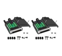 Kueohse 2X Conector Sin Soldadura HDB44, Industrial, 3, D-Sub, 44 Pines, Macho, Conector P, Adaptador de Placa de Terminales, B