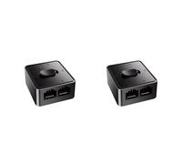 Kueohse 2X Conmutador de Red Gigabit 5G/2.5G/1G RJ45 LAN 2 en 1, Divisor de Red Interno y Externo, Sin Alimentación