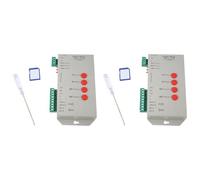 Kueohse 2X Controlador LED RGB T1000S Tarjeta SD Controlador de 2048 Píxeles para Tira de Luz LED WS2801 WS2811 WS2812B SK6812 LPD6803