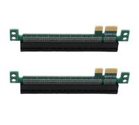 Kueohse 2X Convertidor Extensor PCI-e Express 1X A 16X Adaptador de Tarjeta Vertical Macho A Hembra ExtensióN para Tarjeta GráFica