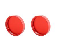 Kueohse 2X Cubierta Protectora de Tapa Antipolvo para Lente de Telescopio Totalmente MetáLica M48X0.75Mm para Astrofotografía Roja
