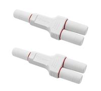 Kueohse 2X Extensor PoE Resistente Al Agua de 2 Puertos, 1 Entrada y 2 Salidas, 10/100 Mbps, para Exteriores, 30 W, Alta Potencia, Plug&Play para Conmutador PoE, NVR, CáMara IP Ap