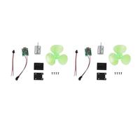 Kueohse 2X Generador de Energía Eólica Portátil, Turbina, Motor, Alternador, Autogeneración, Cargador de Teléfono de Emergencia, Experimento de Física.