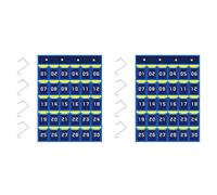 Kueohse 2X GráFico de Bolsillo Numerado, Organizador Colgante para TeléFono MóVil, Bolsa de Almacenamiento Colgante para Soportes de TeléFono MóVil en el Aula (30 Bolsillos)