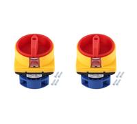 Kueohse 2X Interruptor Aislador 25A Interruptor de Cambio 2 Posiciones de Leva Universal Interruptores de Enganche 550V 25A