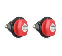 Kueohse 2X Interruptor de Desconexión de Batería 12-48 V, Interruptor Aislador de Apagado de Corte de Batería para Marino, RV, ATV, Coche, Vehículo Utv 100 A