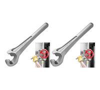 Kueohse 2X Llave de Rueda de Válvula de un Solo Extremo de 1-3/8 Pulgada Llave de Rueda de Válvula Manual de Aluminio Herramienta de Apertura y de Válvula de 13-5/8 Pulgada
