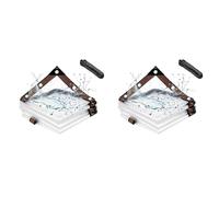 Kueohse 2X Lonas Impermeables Transparentes de 6.6x6.6 Pies, Lona con Lonas Transparentes para Patio, para Cubrir Gallinero, Porche, Dosel, Planta, Camping