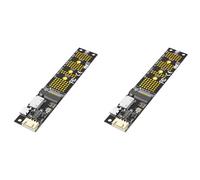 Kueohse 2X M.2(NGFF) NVMe SSD A SFF-8611/8612 Tarjeta Elevadora de Expansión Adaptadora para 2230 2242 2260 2280