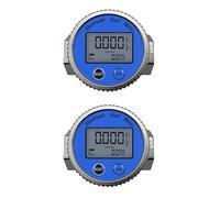 Kueohse 2X Medidor de Flujo DN25Mm, Medidor de Flujo de Turbina ElectróNico de Alta PrecisióN, Medidor de Combustible Digital de Metanol, Medidor de Flujo de Turbina de Aceite