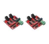 Kueohse 2X MóDulo de Accionamiento de Motor 7A 160W, 12V, 24V, MóDulo de Controlador de Motor de CC de Doble Canal, Puente H L298, Optoacoplador de Control de Accionamiento LóGico PWM
