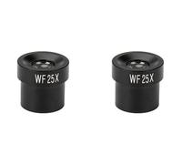 Kueohse 2X Ocular de Microscopio WF25X, Campo de Visión de 12 mm de para Microscopio Biológico con Puerto de Montaje de 23,2 mm