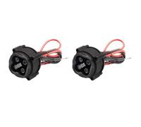 Kueohse 2X para Carrito de Golf 2008-2010 ReceptáCulo de Enchufe de Cargador de 48 Voltios JW2-H6181-02 Accesorios para Carrito de Golf