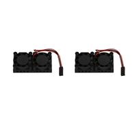 Kueohse 2X para Modelo B Ventilador Doble con Disipador de Ventiladores de RefrigeracióN Doble Definitivos Enfriador para 4B / 3B +