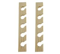 Kueohse 2X Percha de Madera para Gorra de Béisbol, Decoración del Hogar, Organizador de Madera Que Ahorra Espacio con Estante de Exhibición, Color Madera