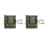 Kueohse 2X Placa Base para Juegos de PC X79G+Cable de Interruptor LGA2011 4XDDR3 RECC RAM Ranura M.2 NVME PCIE X16 6XUSB2.0 SATA3.0 Placa Base para Servidor