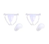 Kueohse 2X Protector de Coquilla Hombre, Boxeo Kickboxing Muay Coquilla, Ventilado Ajustable, Entrenamiento de Lucha Karate L